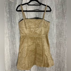 Forever 21 overall skirt light brown